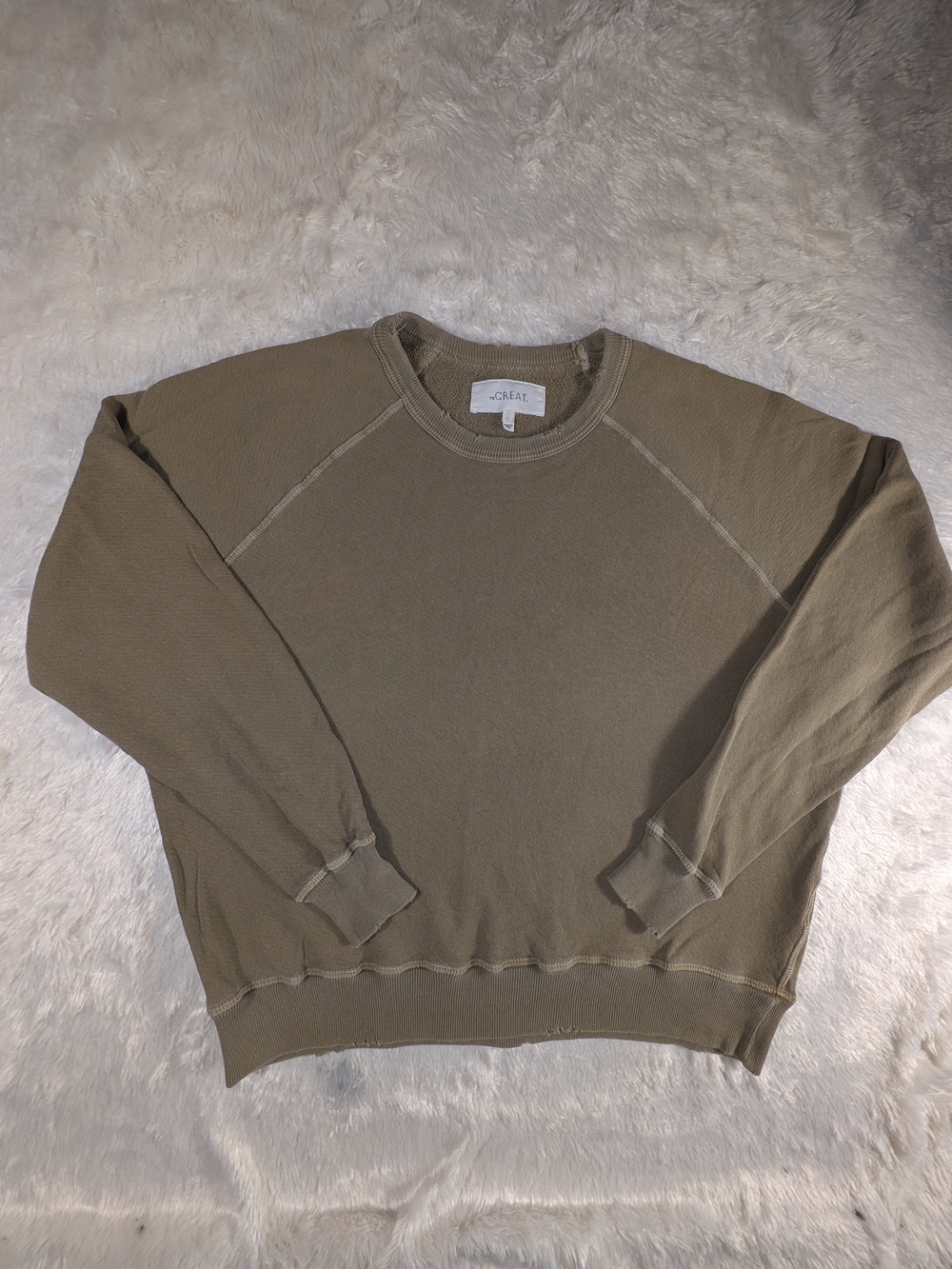 J.Crew Men’s Olive Crewneck Sweater